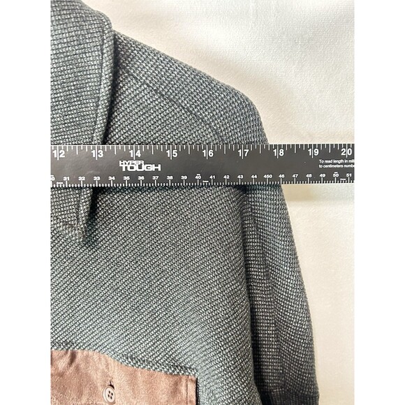 Chou Yatou Mens L Long Sleeve Gray Shacket - Picture 3 of 10